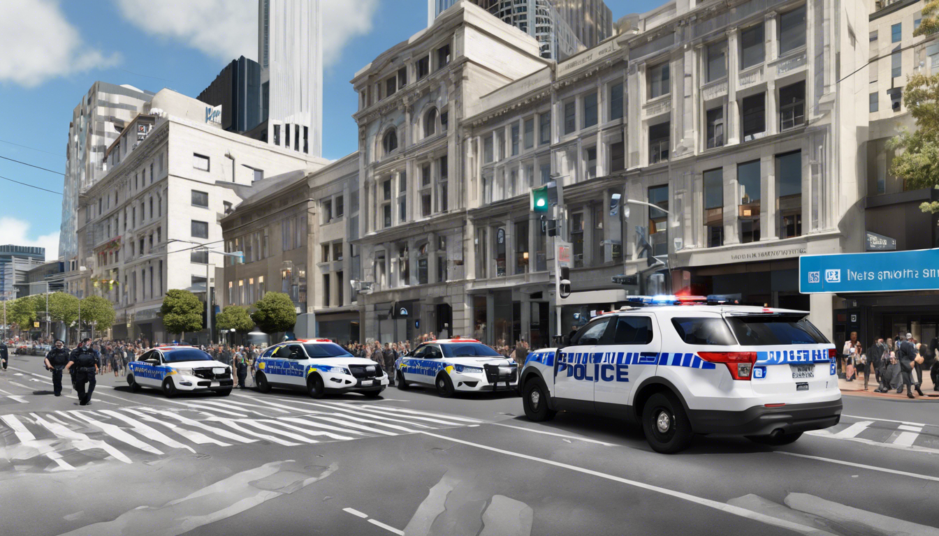découvrez comment la présence policière renforcée dans le centre-ville n'est pas si évidente, avec les actualités de rnz.