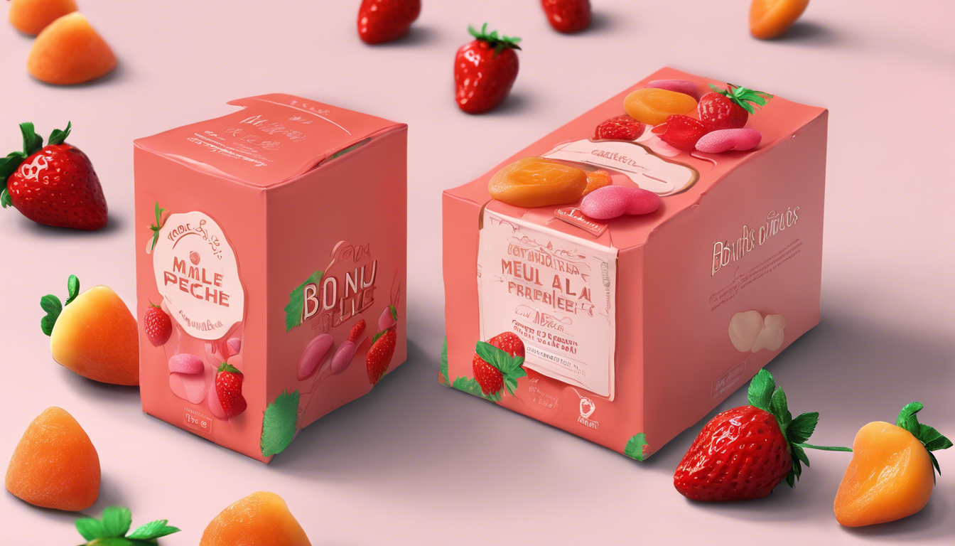 découvrez les bonbons moelleux soudés à la fraise et à la pêche de muv, alliant douceur et sensations relaxantes avec un rapport cbd:thc de 2:1. parfaits pour un moment de plaisir gourmand tout en bénéficiant des propriétés apaisantes du cannabis.