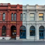 découvrez la transformation du bâtiment heritage bank, marquant la fin des couleurs rouge et or pour une nouvelle ère moderne et innovante.