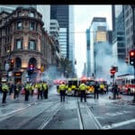 un incident majeur provoque la stupeur en plein centre-ville de melbourne. les témoins dénoncent une situation totalement incontrôlable.