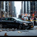 des scènes de chaos éclatent dans le quartier des affaires après un carjacking présumé et un accident. découvrez les premières informations.